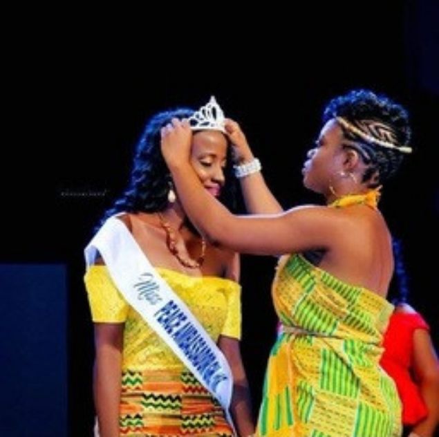 Crowning moment at the Miss/National Miss Peace Ambassador pageant